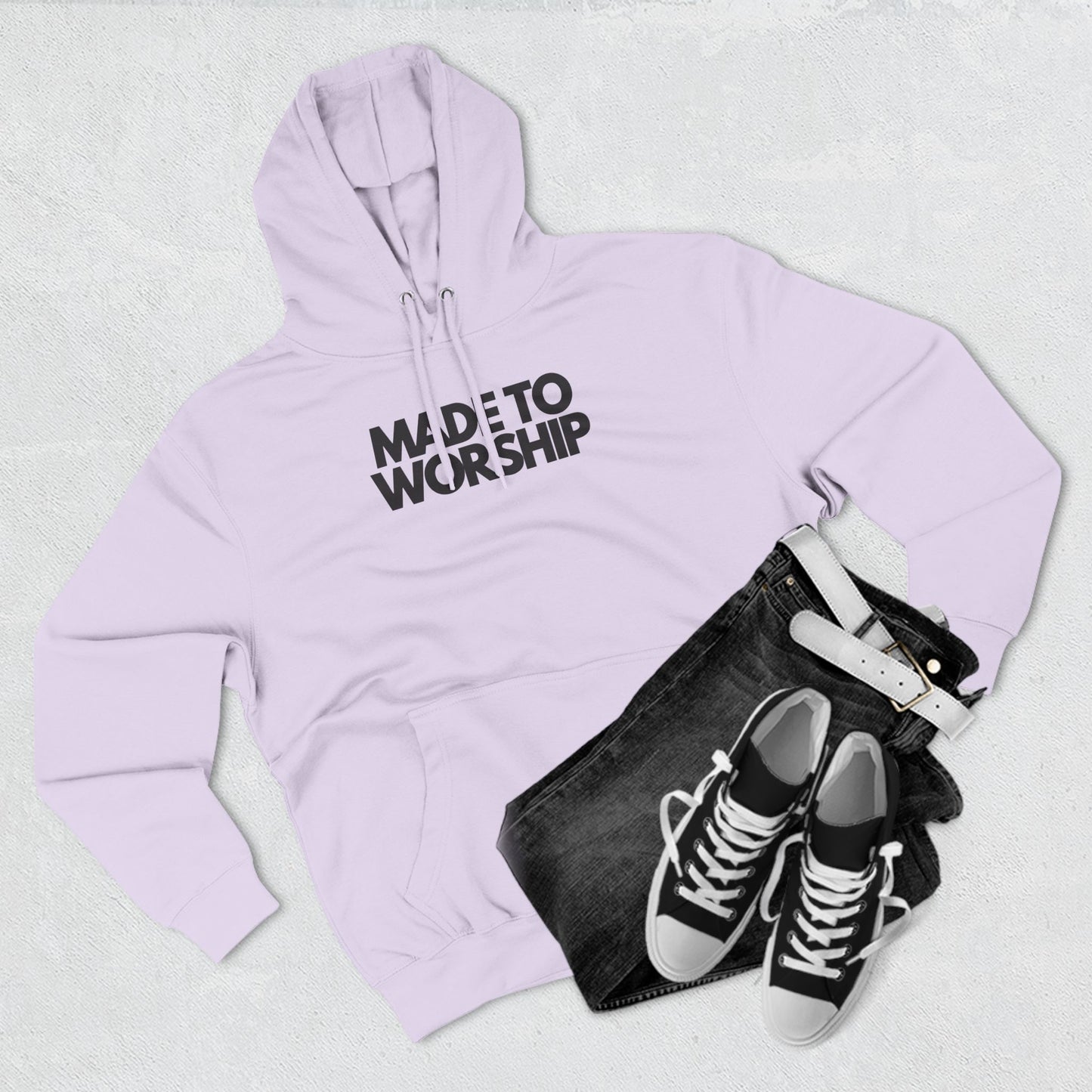 Made to Worship Three-Panel Fleece Hoodie
