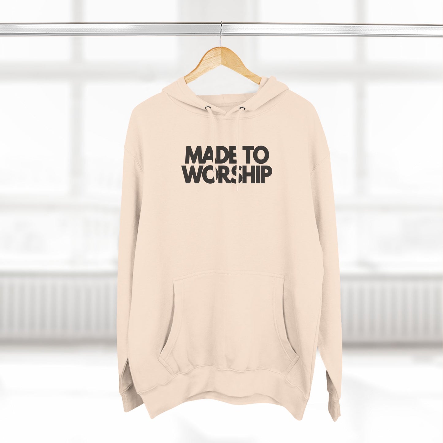 Made to Worship Three-Panel Fleece Hoodie