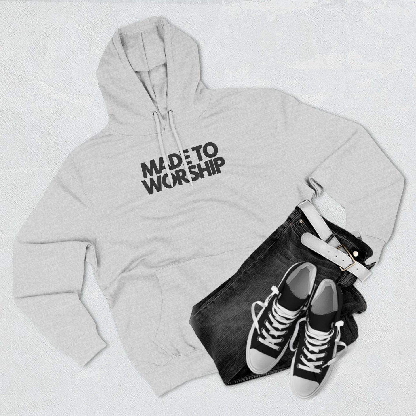 Made to Worship Three-Panel Fleece Hoodie