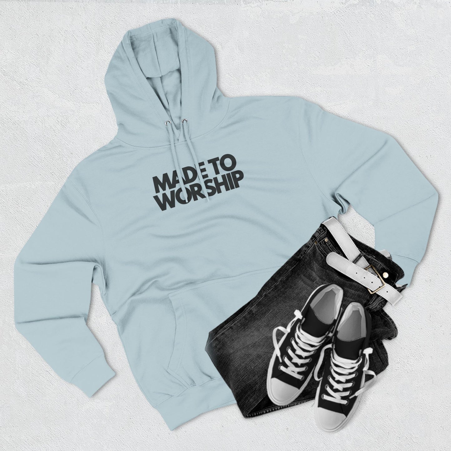 Made to Worship Three-Panel Fleece Hoodie
