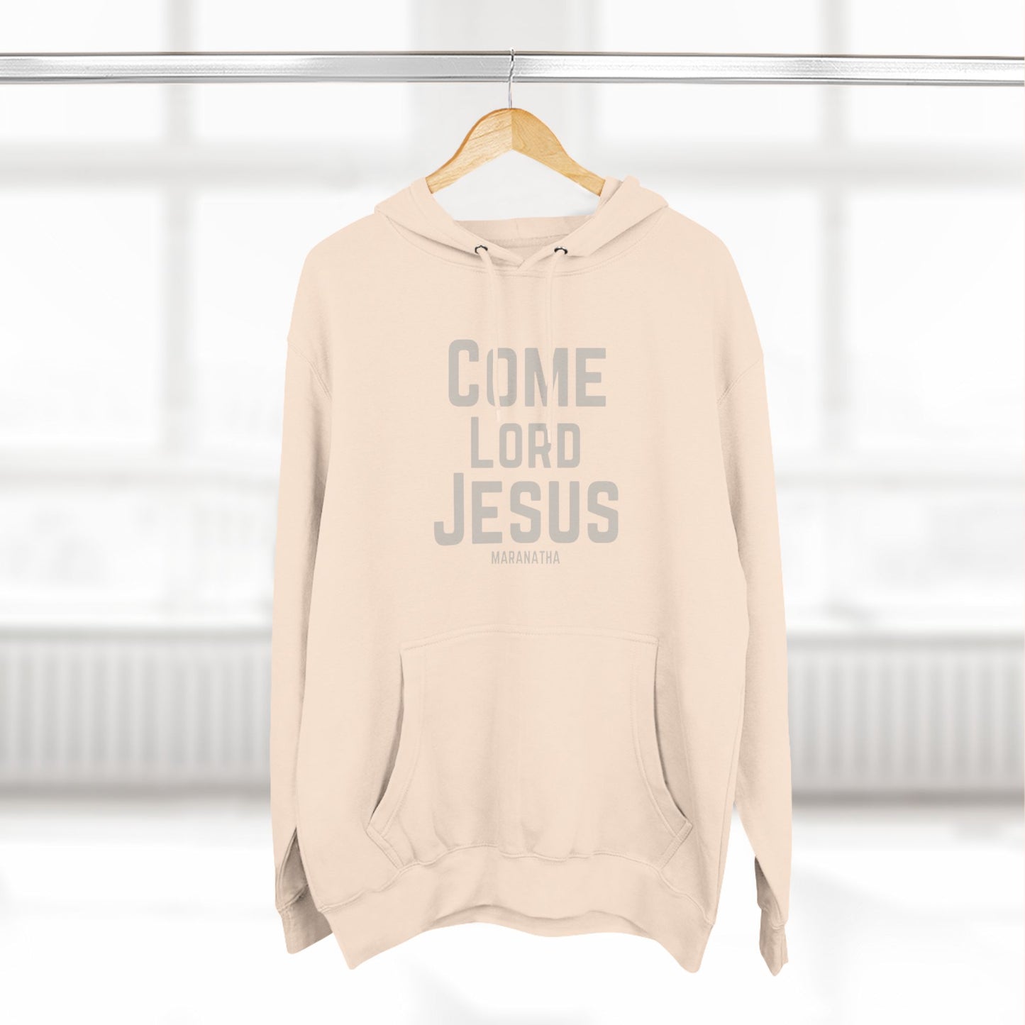 Come Lord Jesus Three-Panel Fleece Hoodie