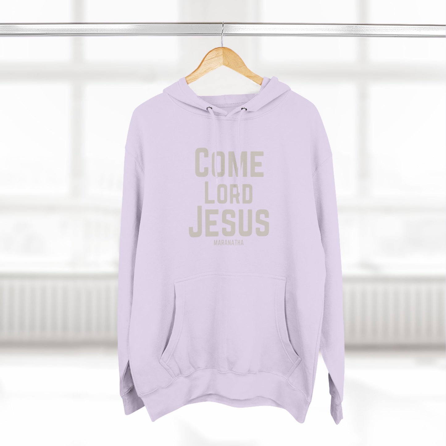Come Lord Jesus Three-Panel Fleece Hoodie
