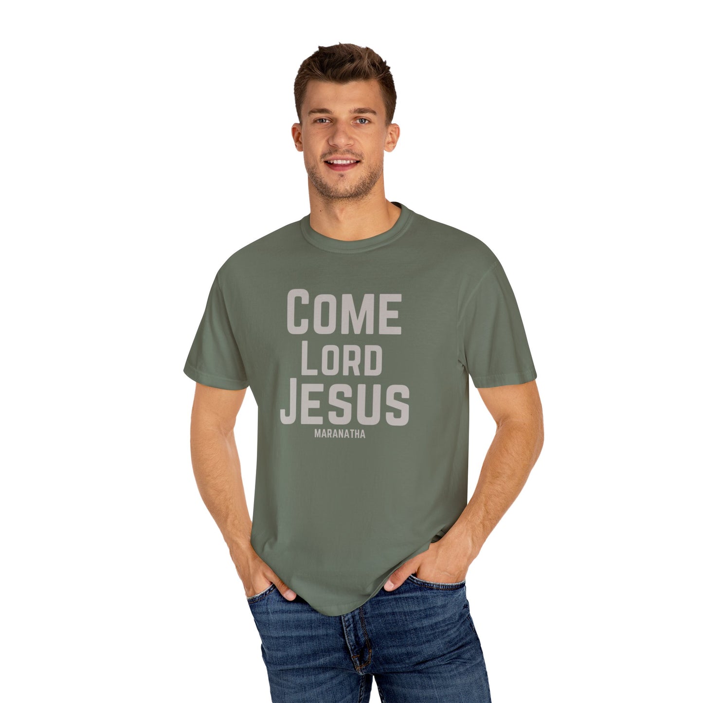 Come Lord Jesus Unisex Garment-Dyed T-shirt