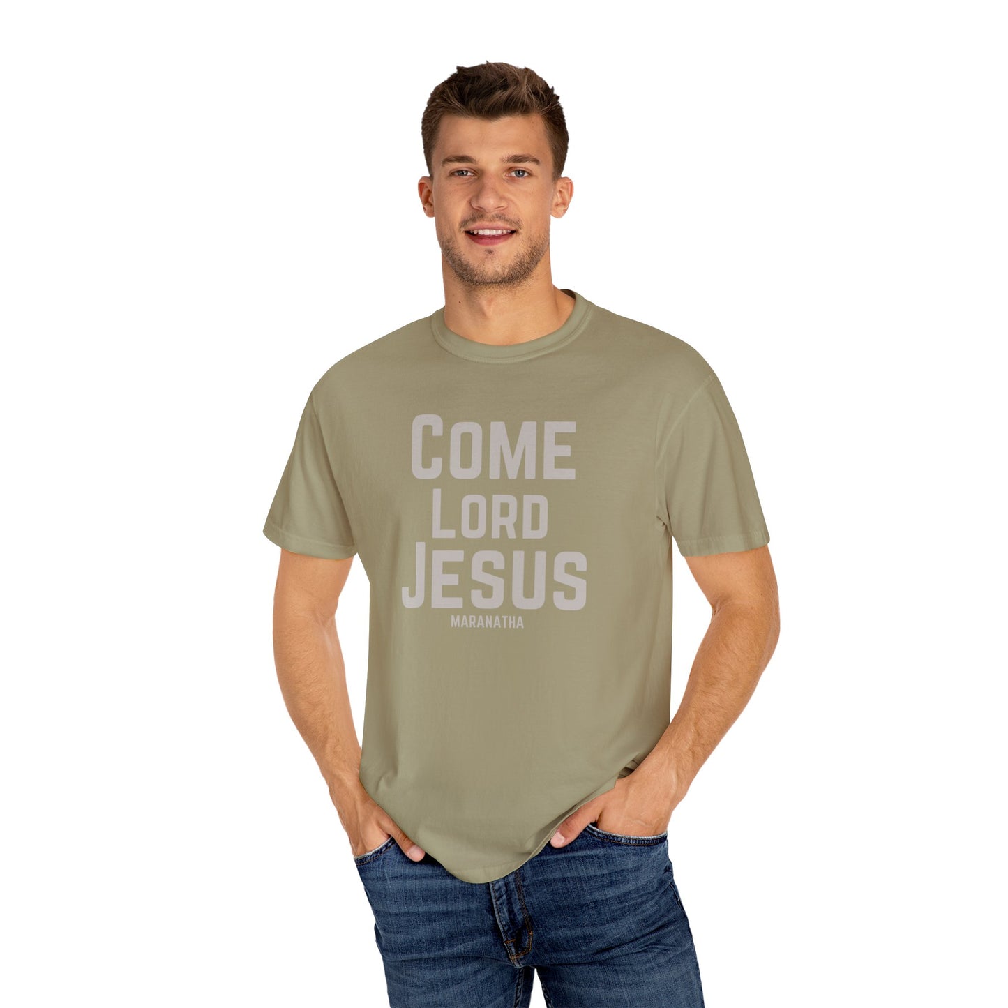 Come Lord Jesus Unisex Garment-Dyed T-shirt
