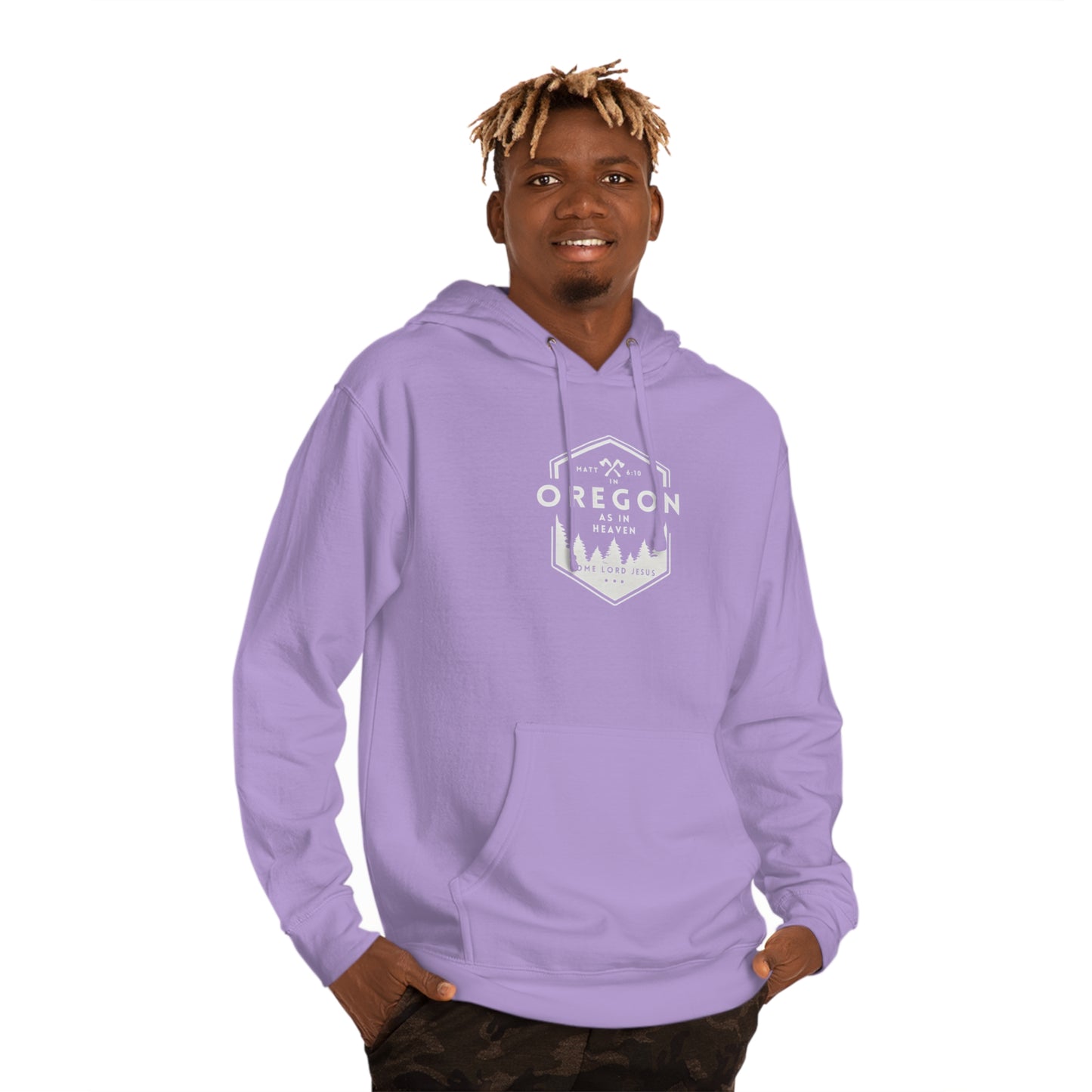 In Oregon as in Heaven Unisex Hooded Sweatshirt