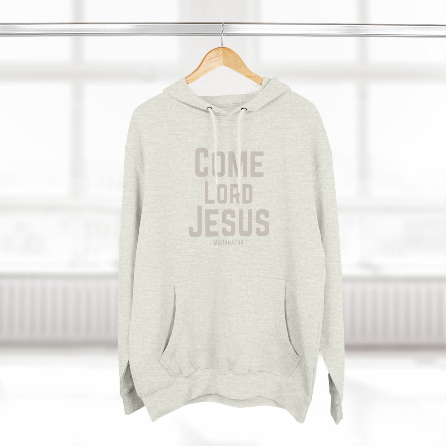 Come Lord Jesus Three-Panel Fleece Hoodie