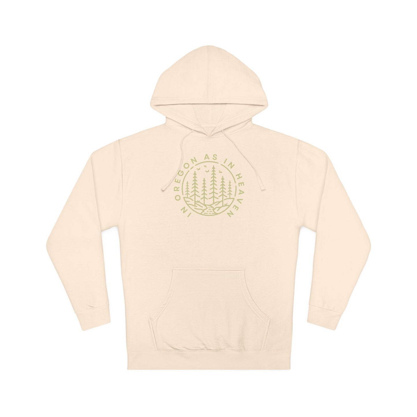 In Oregon As In Heaven Unisex Hooded Sweatshirt