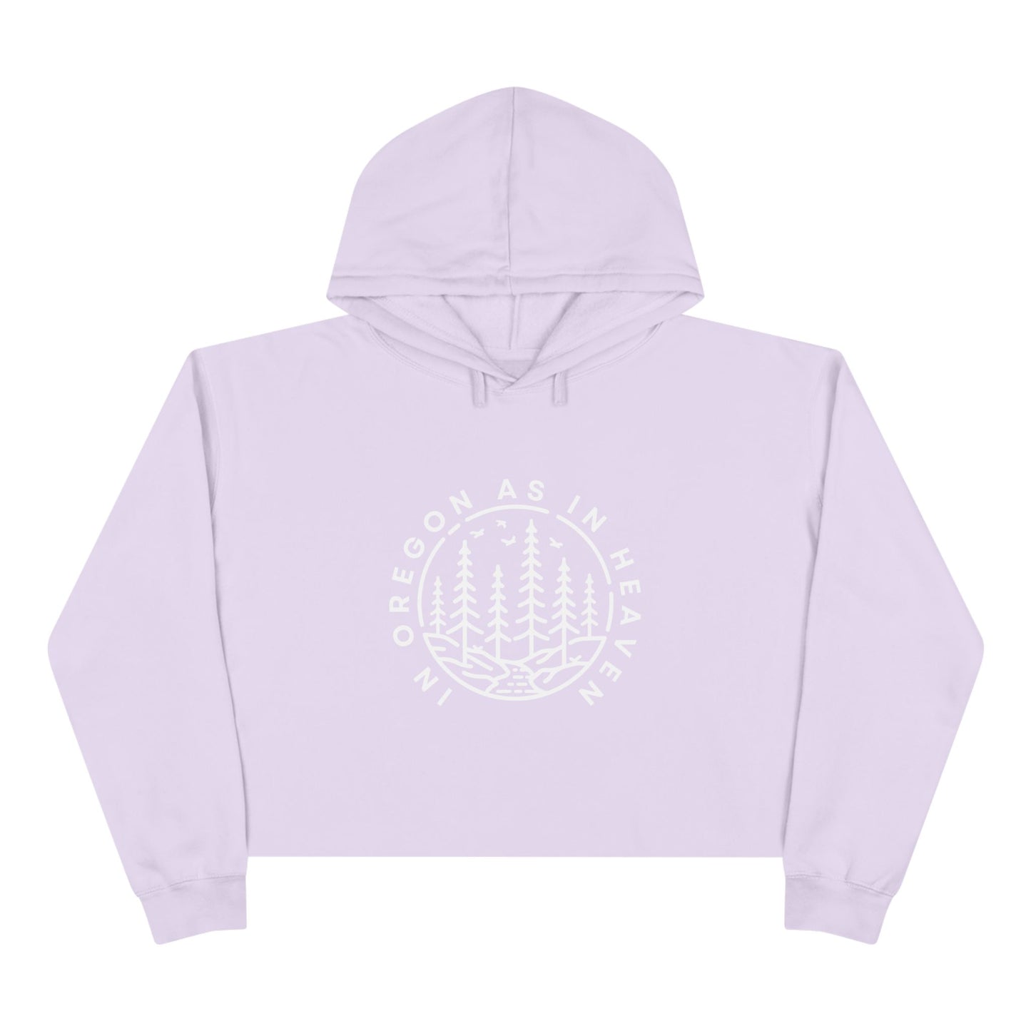 In Oregon as in Heaven Crop Hoodie