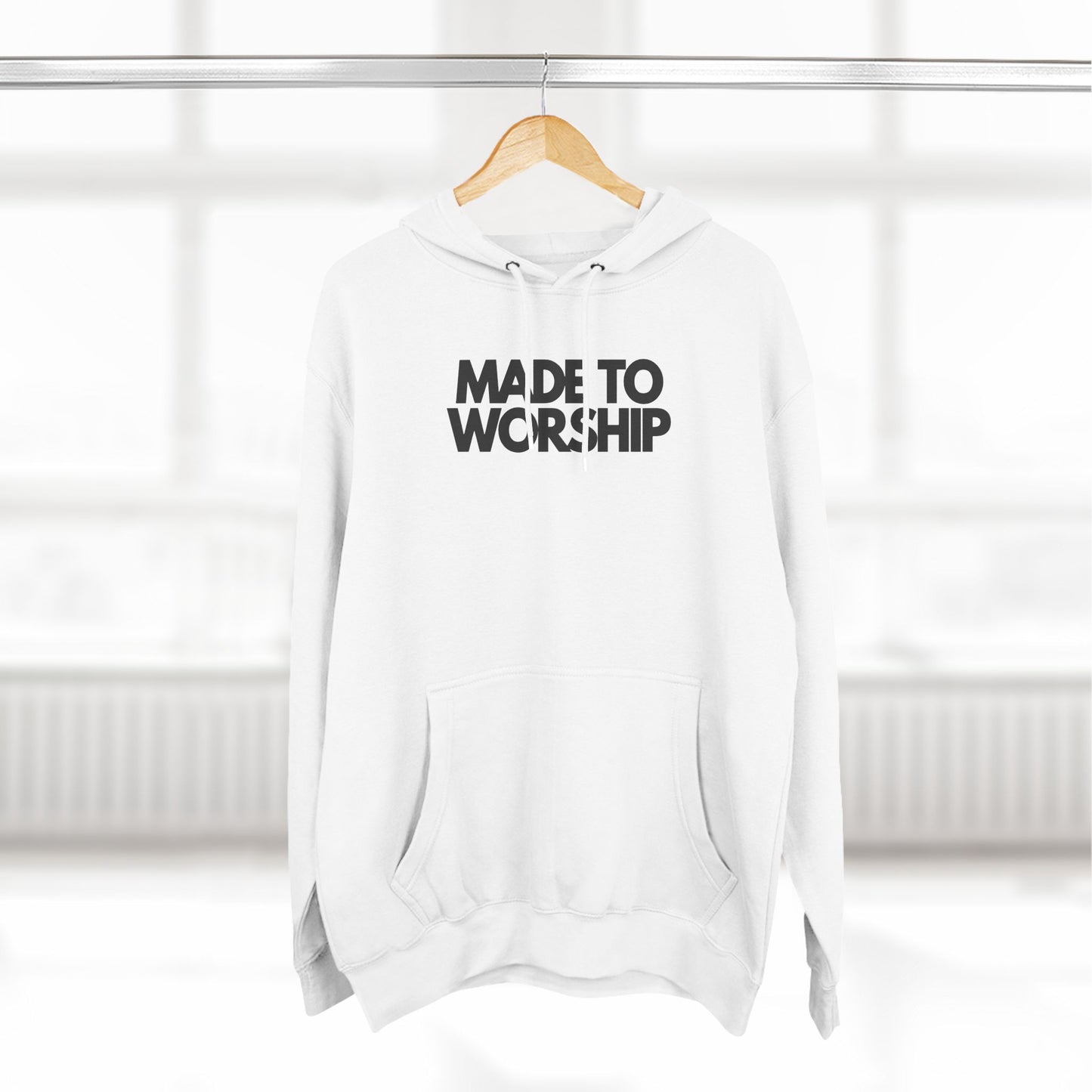 Made to Worship Three-Panel Fleece Hoodie