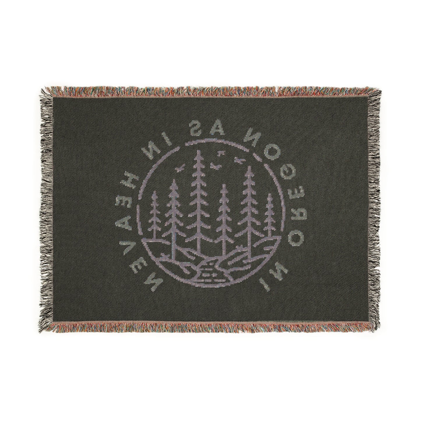 In Oregon as in Heaven Woven Blanket
