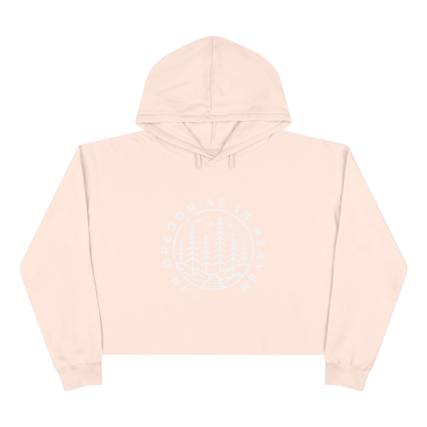 In Oregon as in Heaven Crop Hoodie