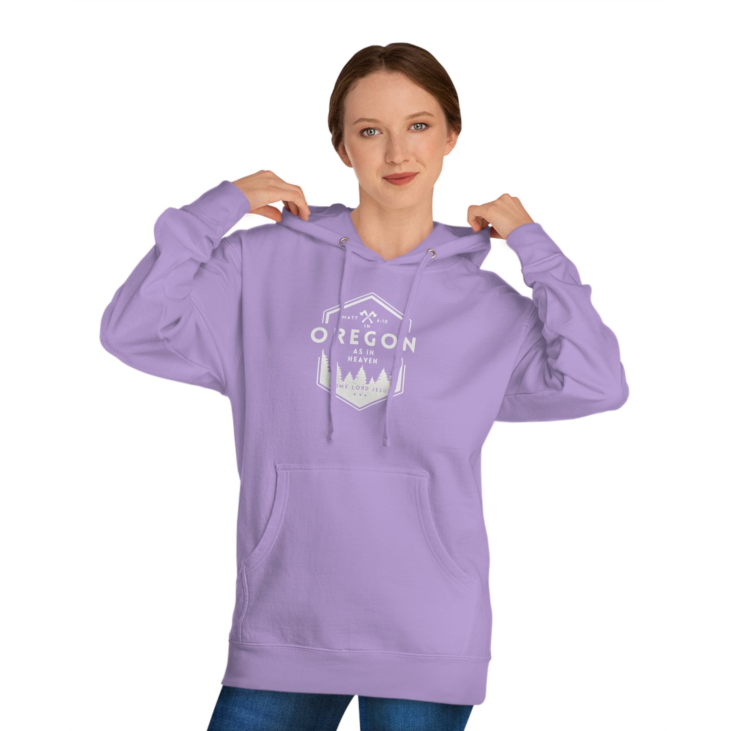 In Oregon as in Heaven Unisex Hooded Sweatshirt
