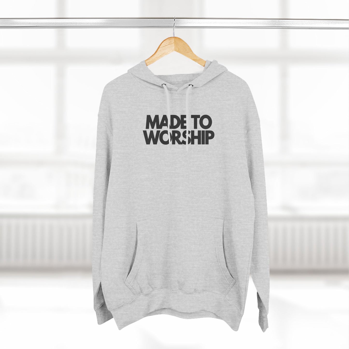 Made to Worship Three-Panel Fleece Hoodie