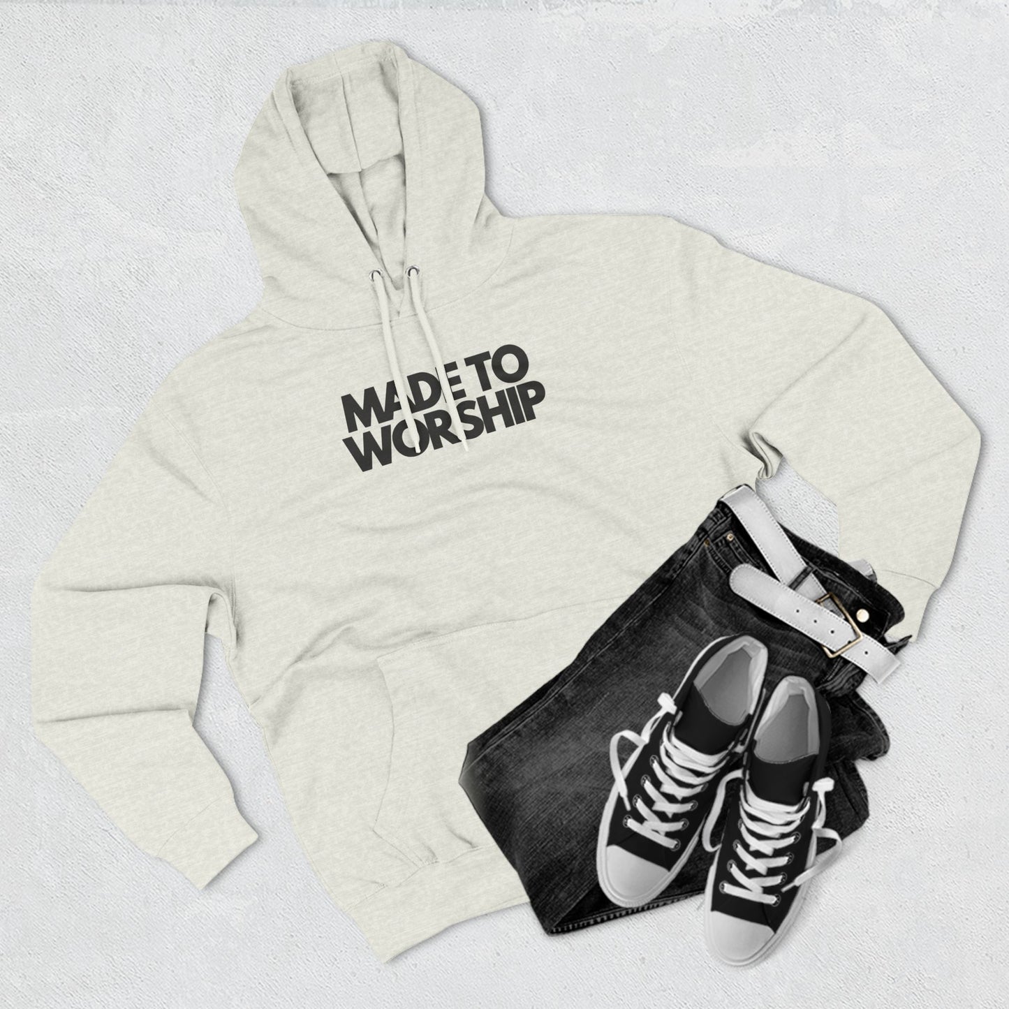 Made to Worship Three-Panel Fleece Hoodie