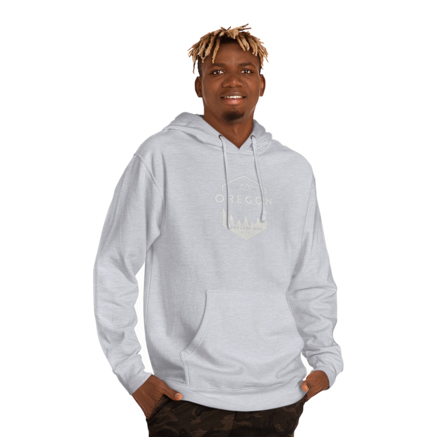 In Oregon as in Heaven Unisex Hooded Sweatshirt