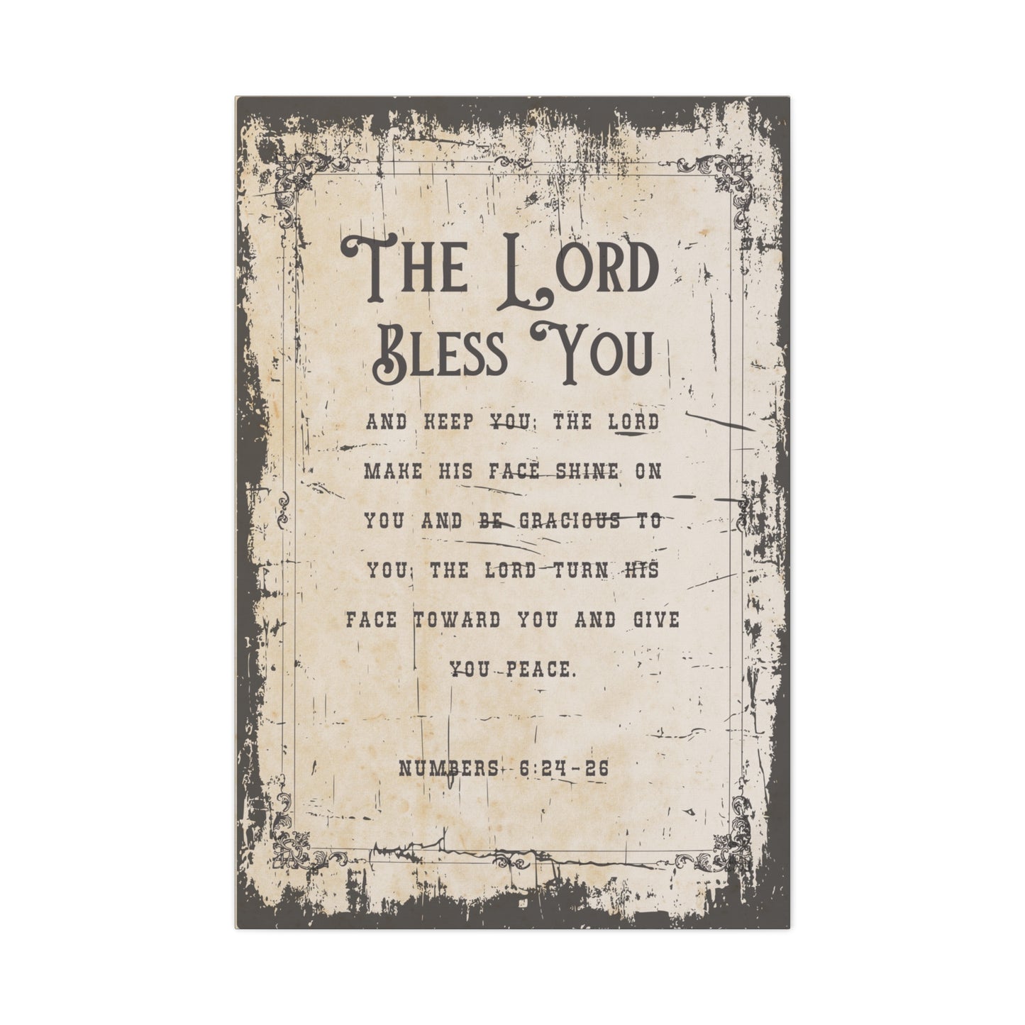 The Lord Bless You Canvas