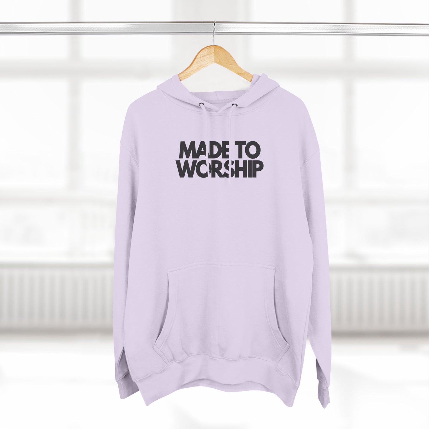 Made to Worship Three-Panel Fleece Hoodie