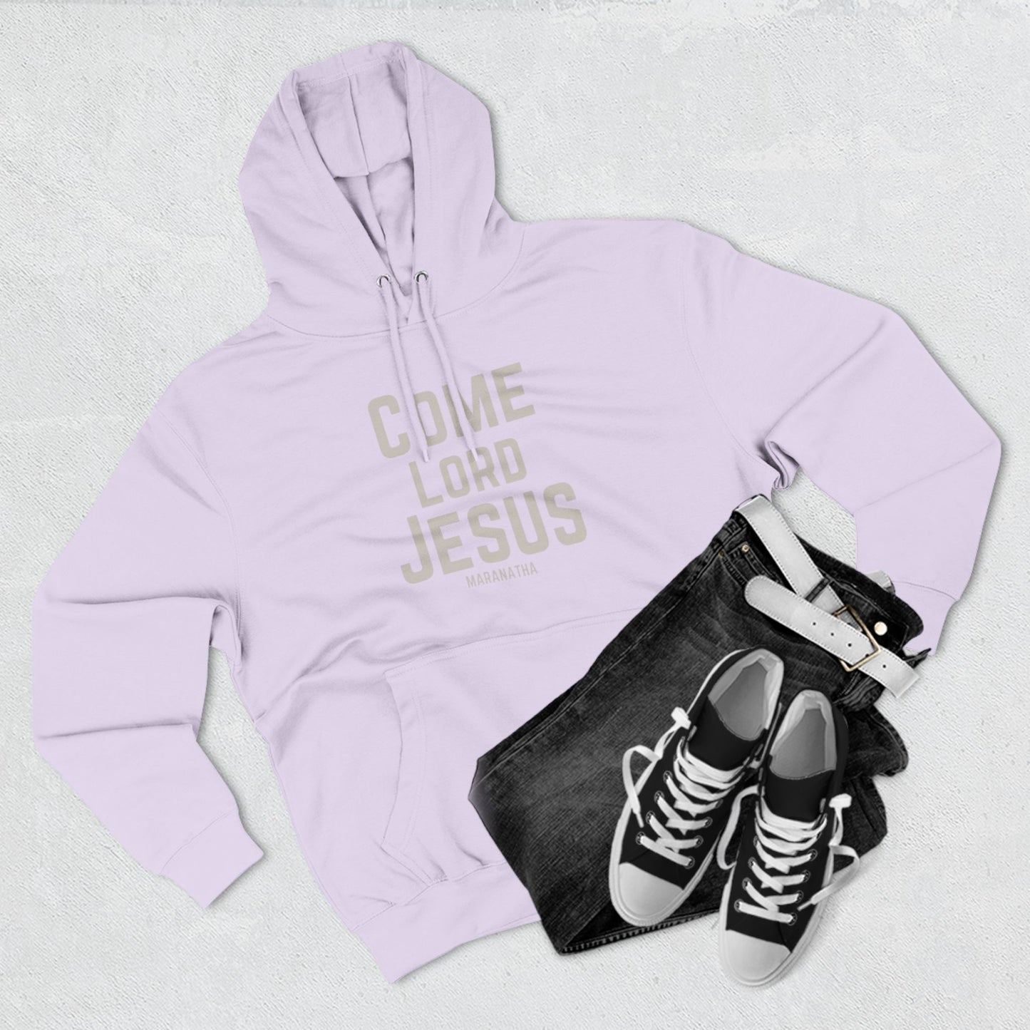Come Lord Jesus Three-Panel Fleece Hoodie