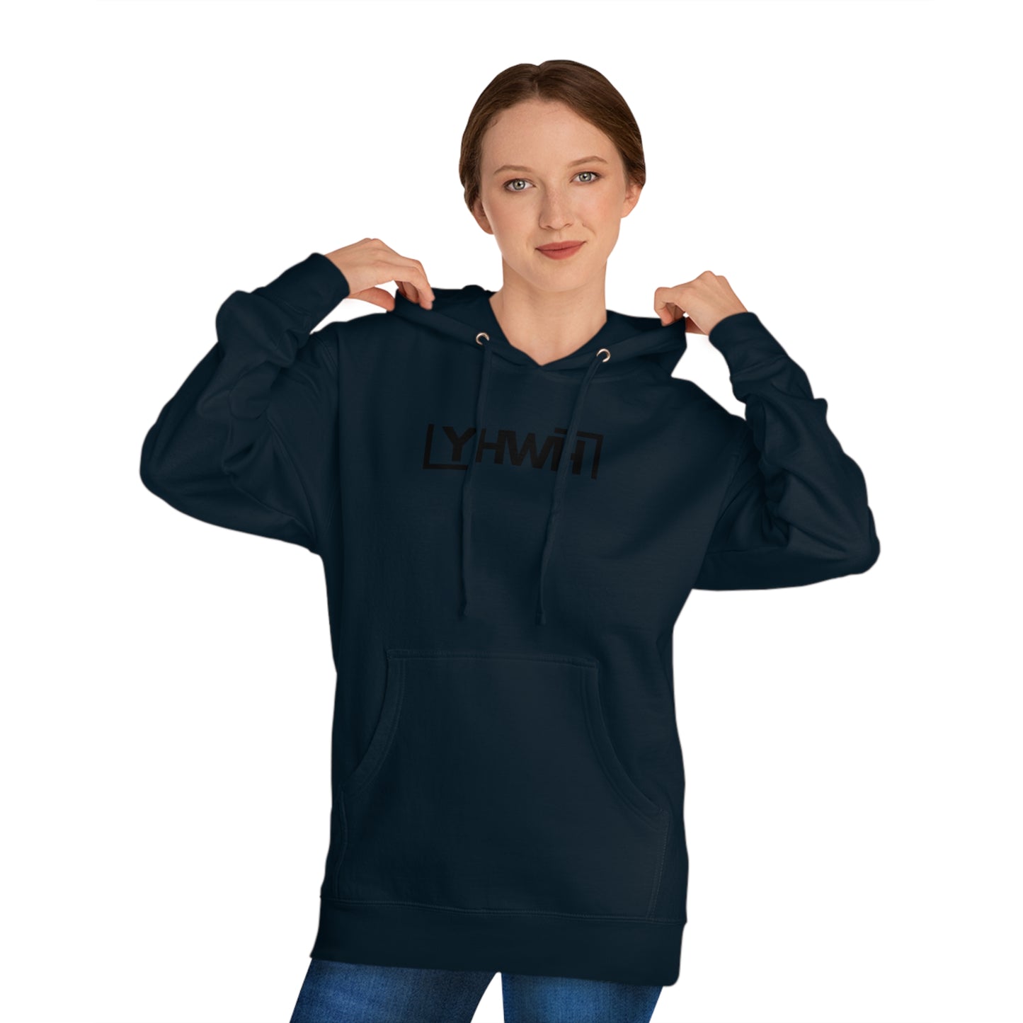 Minimalist YHWH Unisex Hooded Sweatshirt - Comfortable Casualwear for All Seasons