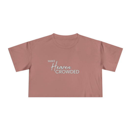 Make Heaven Crowded Women's Crop Tee