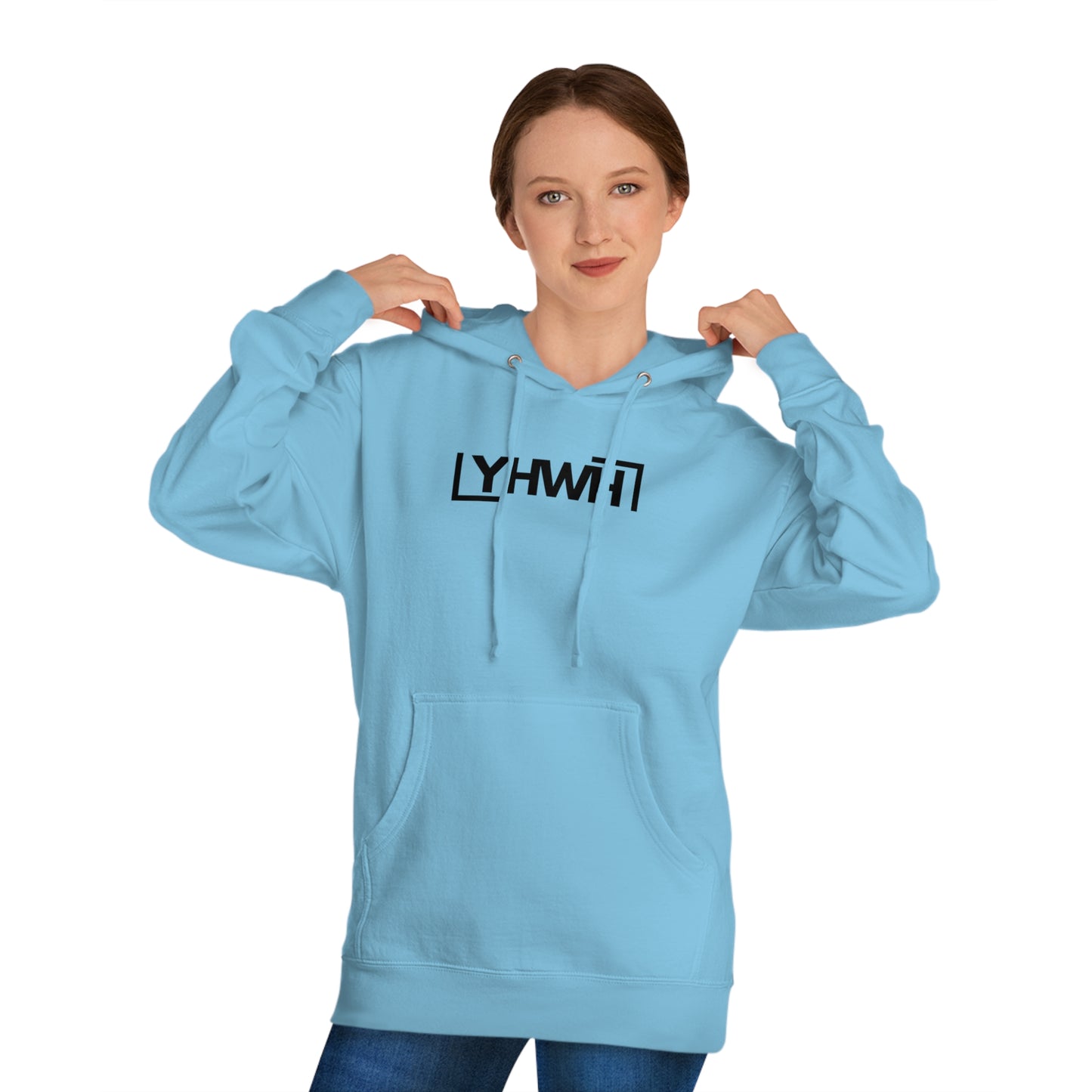 Minimalist YHWH Unisex Hooded Sweatshirt - Comfortable Casualwear for All Seasons