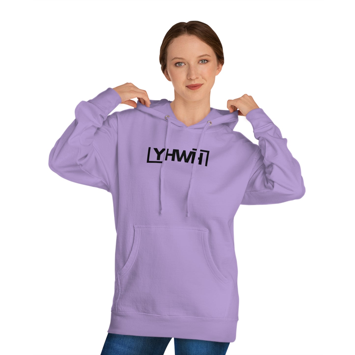 Minimalist YHWH Unisex Hooded Sweatshirt - Comfortable Casualwear for All Seasons