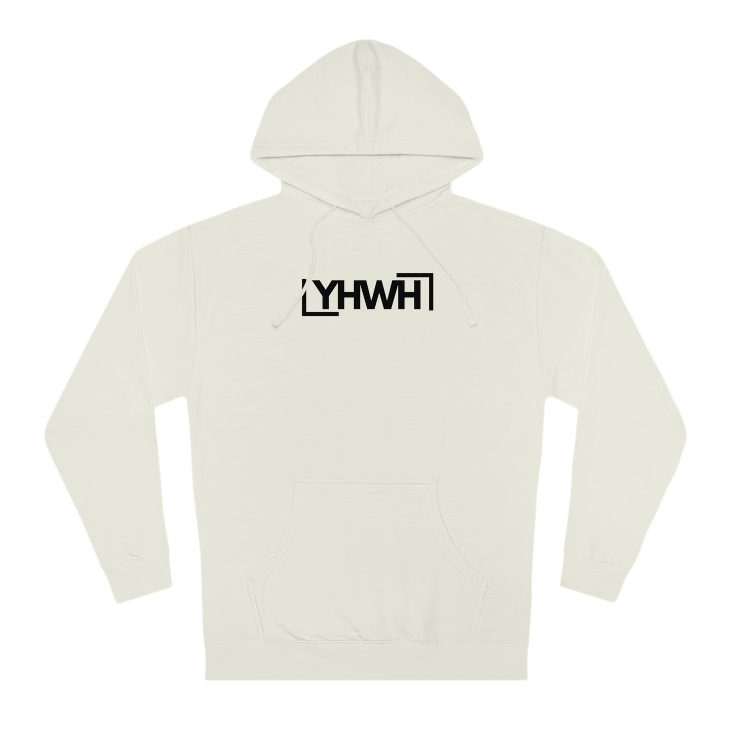 Minimalist YHWH Unisex Hooded Sweatshirt - Comfortable Casualwear for All Seasons