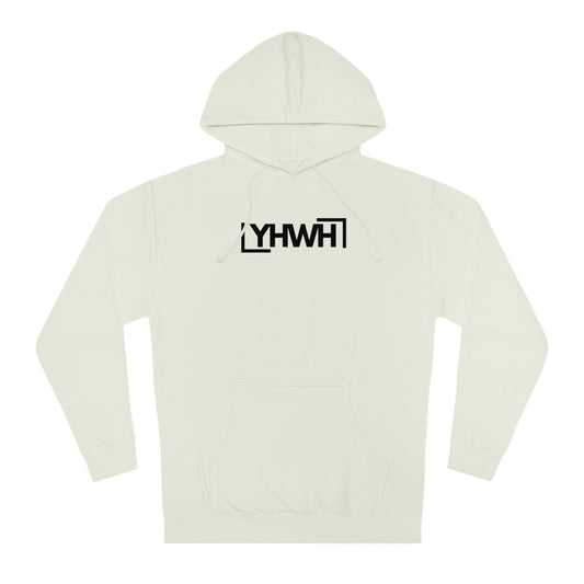 Minimalist YHWH Unisex Hooded Sweatshirt - Comfortable Casualwear for All Seasons