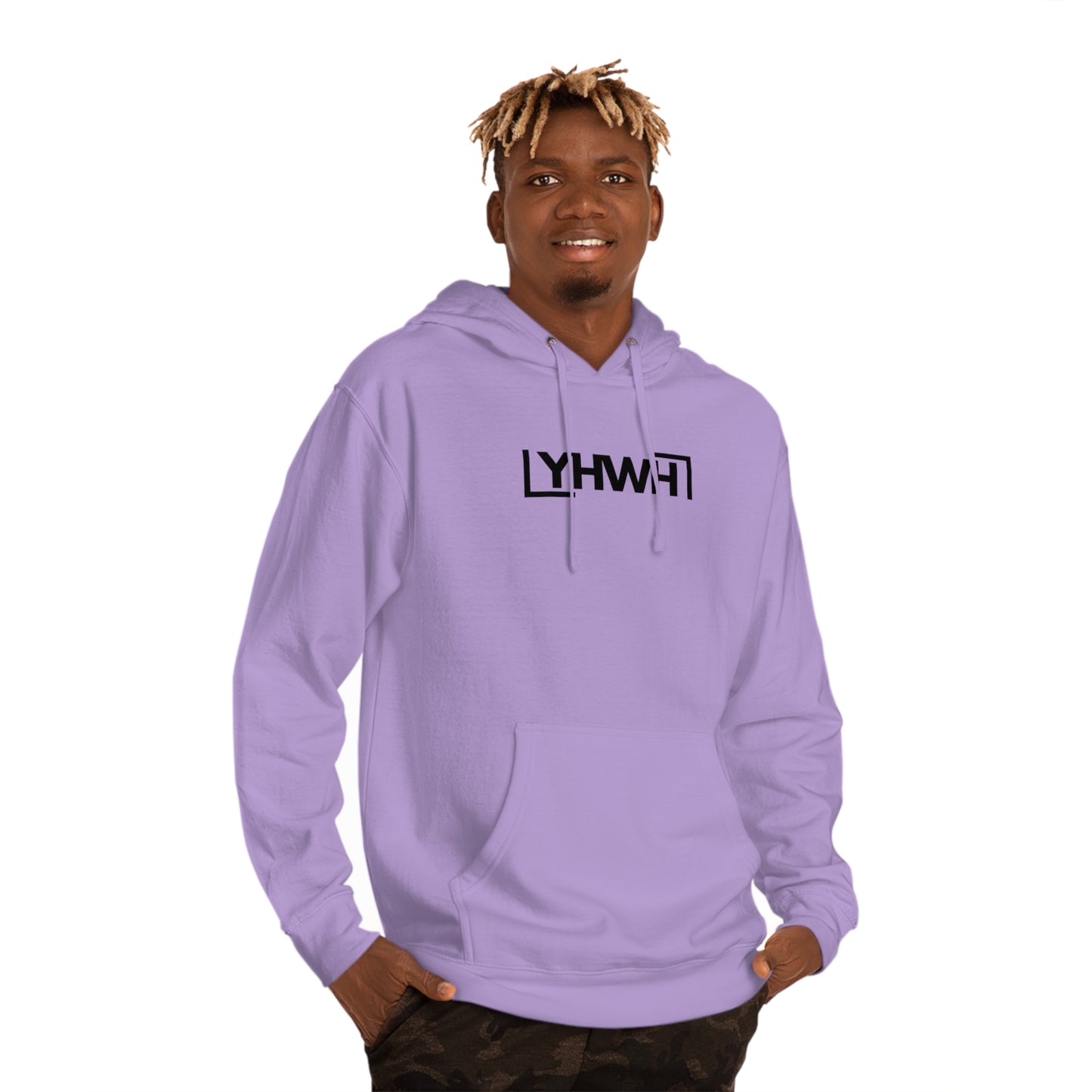 Minimalist YHWH Unisex Hooded Sweatshirt - Comfortable Casualwear for All Seasons