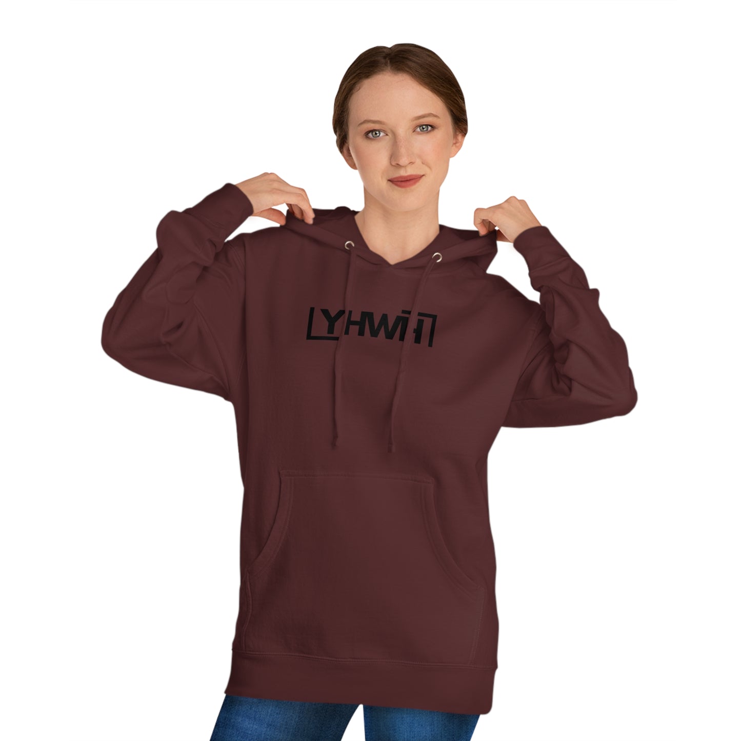 Minimalist YHWH Unisex Hooded Sweatshirt - Comfortable Casualwear for All Seasons